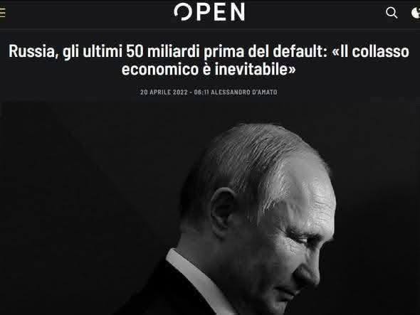 E ANCHE OGGI LA RUSSIA FALLISCE DOMANI