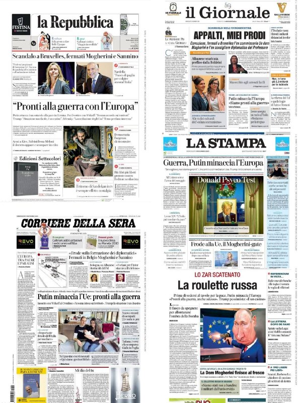 La stampa mainstream che ribalta le minacce.
