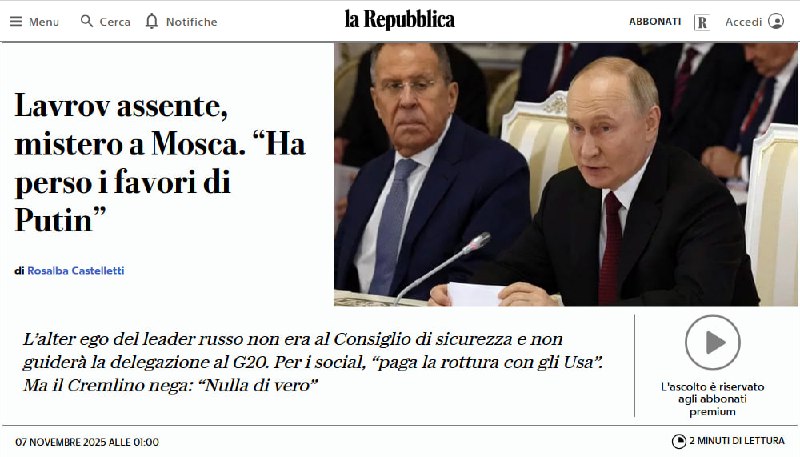 Quando si tratta di cazzate, la Repubblica non teme rivali.